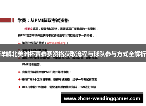 详解北美洲杯赛参赛资格获取流程与球队参与方式全解析 详解北美洲杯赛参赛资格获取流程与球队参与方式全解析